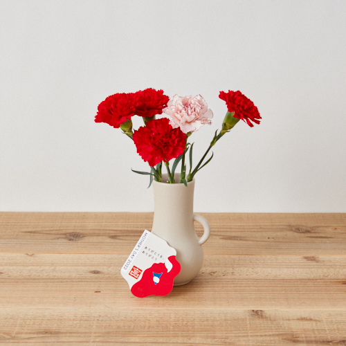 【母の日ギフト】フローラルピッチャーベースセット（BEIGE）