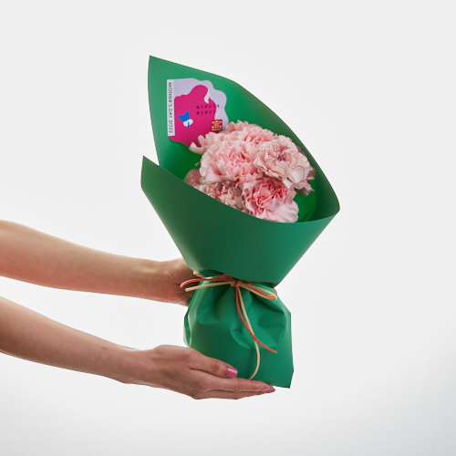 こだわりの焼き菓子と花の贈り物 母の日ギフト ラ メゾン デュ ショコラ フィナンシェ カーネーションブーケセット 青山フラワーマーケット公式 花屋 花 花束 フラワーギフト 通販