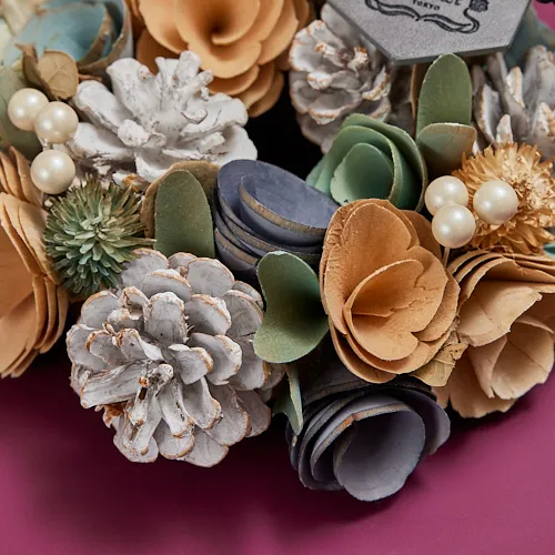 クリスマスリースとブーケのセット 【クリスマス】クリスマスリースK  