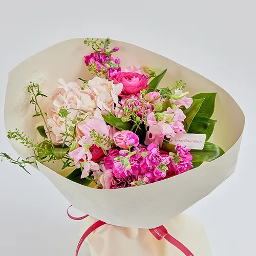 花　アートフラワーブーケ　アートフラワー　紫陽花　アジサイ　プレゼント 花 アートフラワーブーケ アートフラワー 紫陽花 アジサイ