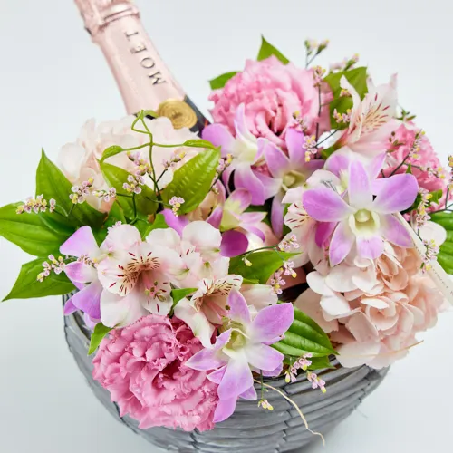 花とワインセット | 青山フラワーマーケット | 青山フラワー