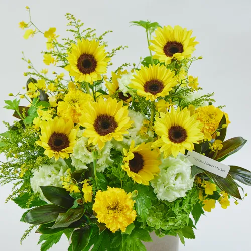 ミモザのアレンジメント 幸せの花 ❁ オールラウンド アーティ