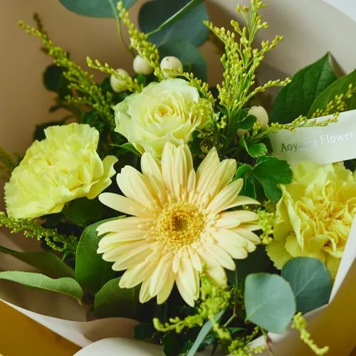 10/1～12/26到着】手渡しでプレゼントしたい方に最適 カラードブーケ