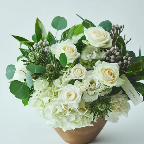 10/1～12/25到着】秋の深まりを感じるエレガントなアレンジメント