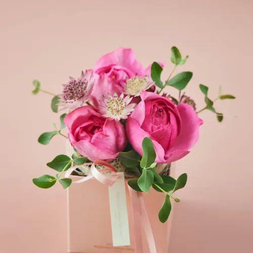 11/1～11/30到着】乙女心くすぐるフラワーギフト ローズボックス