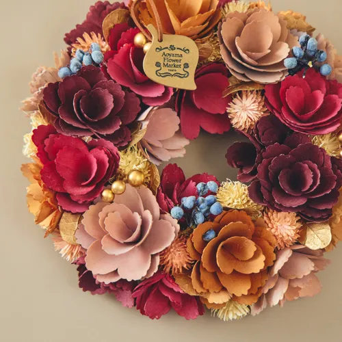 商品名【唯】あいみょん♥ローズの花束風スワッグリース✳ 秋冬