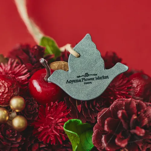 11/10～12/25到着】さくらんぼがアクセントのレッドリース クリスマス