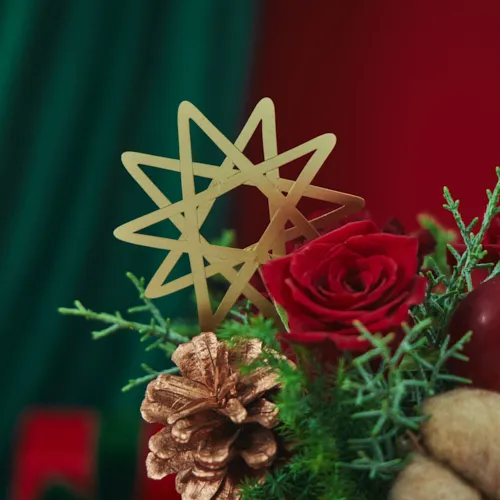 ぬくもり溢れるアレンジメント【クリスマス】Moffy（モフィー