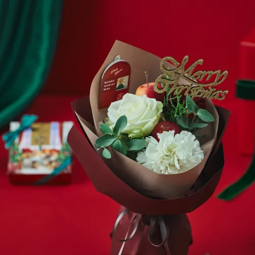 聖夜を祝うチョコレート×ブーケ【クリスマス】ゴディバ／ブッシュド