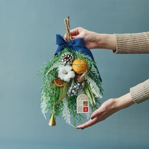 アドベント気分を盛り上げる壁飾り クリスマススワッグS | 青山