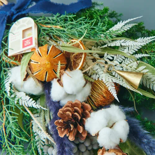 アドベント気分を盛り上げる壁飾り クリスマススワッグL | 青山