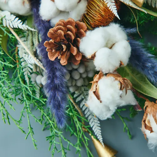 アドベント気分を盛り上げる壁飾り クリスマススワッグL | 青山