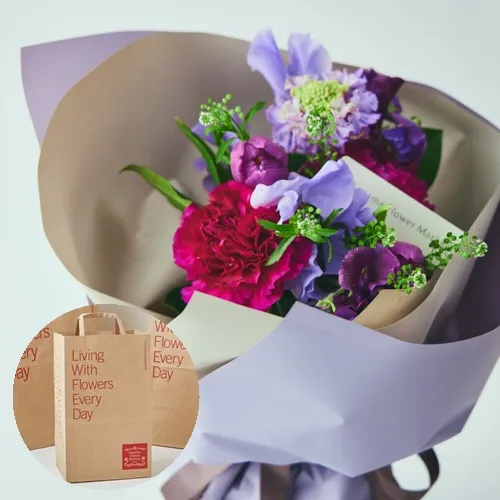 1/9～2/28到着】手渡しでプレゼントしたい方に最適 カラードブーケ