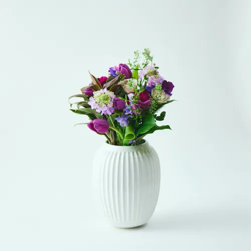 1/9～2/28到着】気品あふれるパープルの花々 カラードブーケ（ヴィオレ