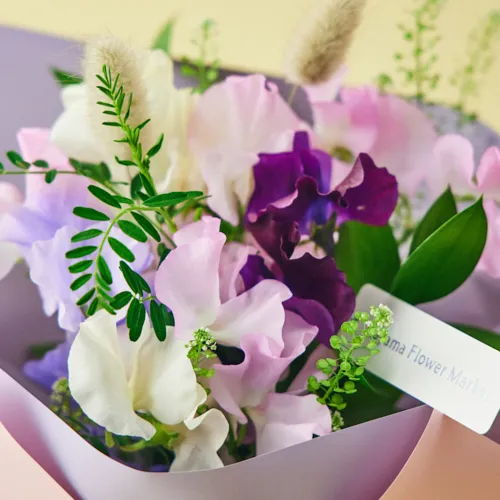 1/9～1/21到着】飛び立つ蝶を思わせるスイートピーが主役 スイートピー