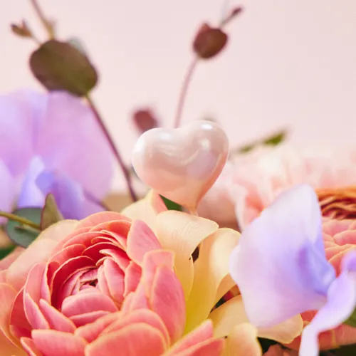 1/21～2/1到着】淡いピンクガラスの花瓶セット 【愛妻の日】Pipe S