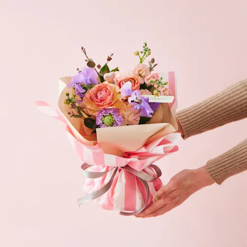 1/21～2/1到着】淡いピンクガラスの花瓶セット 【愛妻の日】Stromboli