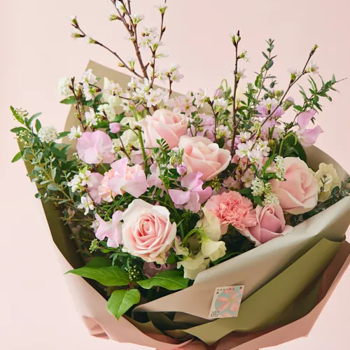 模写】絵画 青山義雄 油彩4号 ROSE 色彩豊かな薔薇の花束 Y171 模写