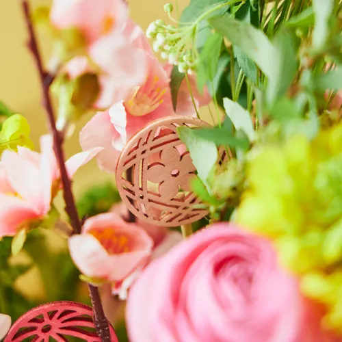 2/27～3/3到着】美しいシルエットのベース×春ブーケ Lyngby Porcelain