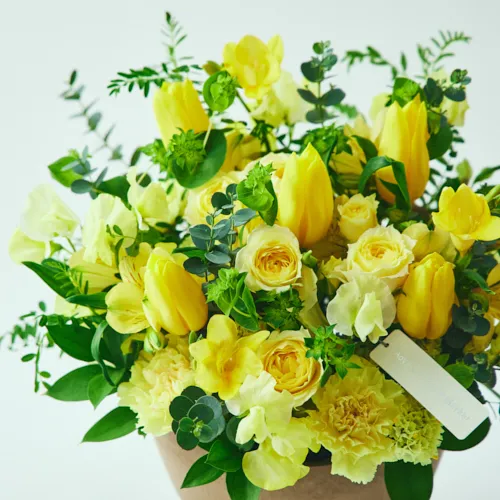 アレンバック　「黄色い花束」　リトグラフ　直筆サイン・エディション有り アレンバック 「黄色い花束」 リトグラフ 直筆サイン・エディション