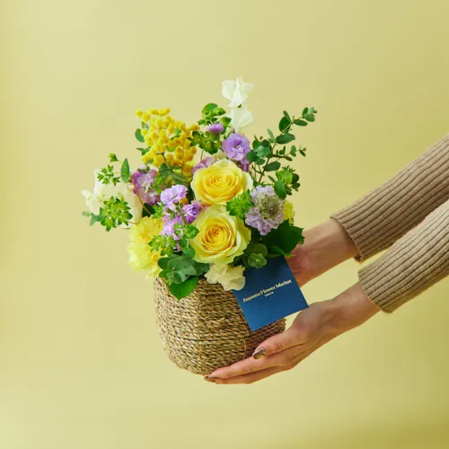 1/23～2/28到着】春の香りをまとったフラワーギフト ミモザの花ギフト