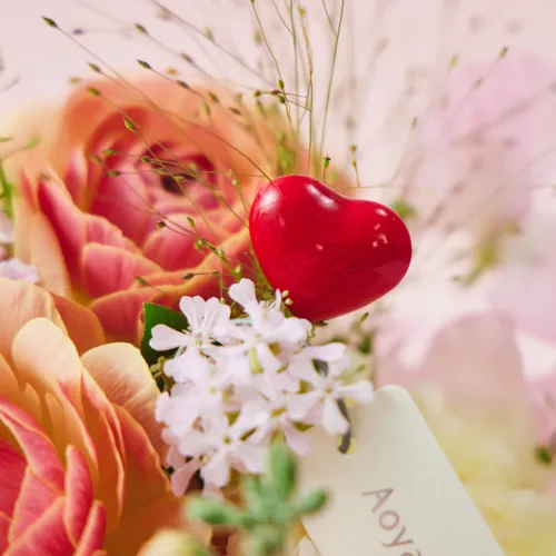 1/21～2/1到着】やさしさを纏ったそのまま飾れるアレンジ 【愛妻の日