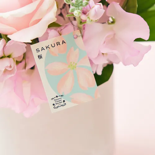 2/1～3/31到着】おうちでお花見できるそのまま飾れるアレンジ 桜ギフト