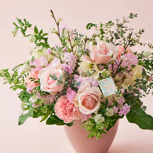 2/1～3/31到着】おうちでお花見できる華やぎアレンジ 桜ギフト