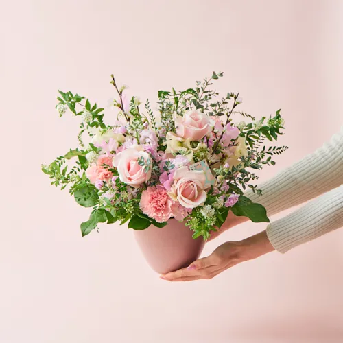 3/1～3/31到着】おうちでお花見できる華やぎアレンジ 桜ギフト