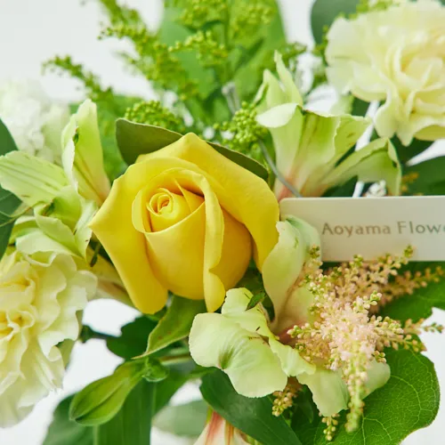 3/1～4/30到着】花瓶つき。すぐに飾って楽しめる カラードブーケ