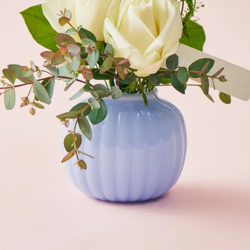 3/1～3/15到着】フラワーベース×キュートなギフト Ripple vase（Milky