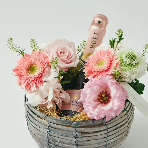 花とワインセット | 青山フラワーマーケット | 青山フラワーマーケット