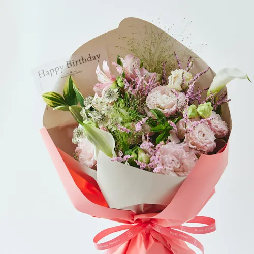 花束型誕生日カード Happy Birthday Amazon | ママの誕生日カード メッセージカード付き HAPPY BIRTHDAY