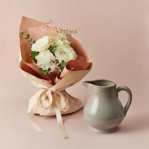 感謝の気持ちを結ぶフラワーベースセットギフト 【いい夫婦の日ギフト