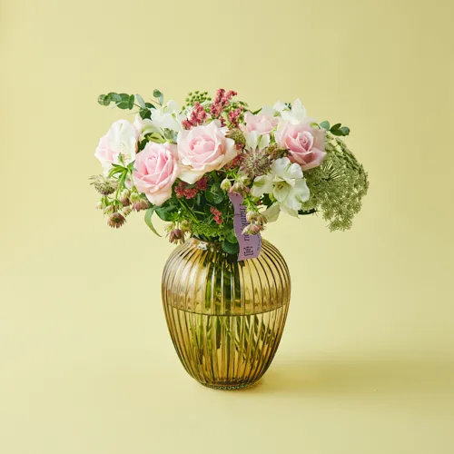 【レア美品】英国製　グロブナー★フラワーブーケ★テーブルセット 9/18～21到着】優美な花々の花瓶セット 【敬老の日 花ギフト】ケーラー