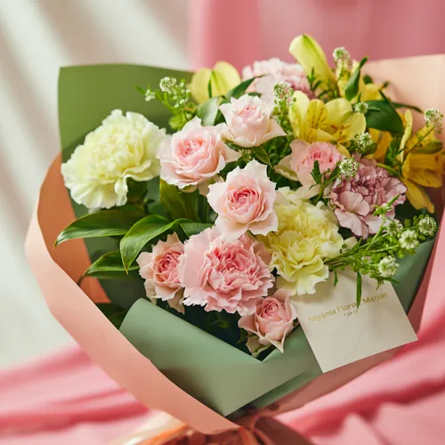 お値下げ 青山フラワーマーケット セット 薔薇 百合 クチナシ 金木犀