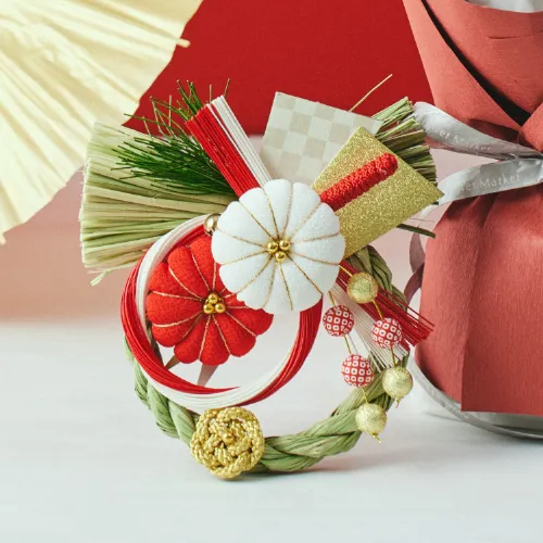 12/27～12/30到着】歳神様をお迎えするお飾り×華やぎブーケ【お正月