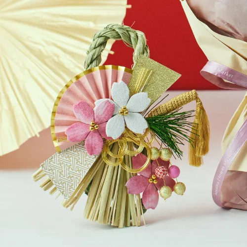 12/27～12/30到着】歳神様をお迎えするお飾り×華やぎブーケ【お正月