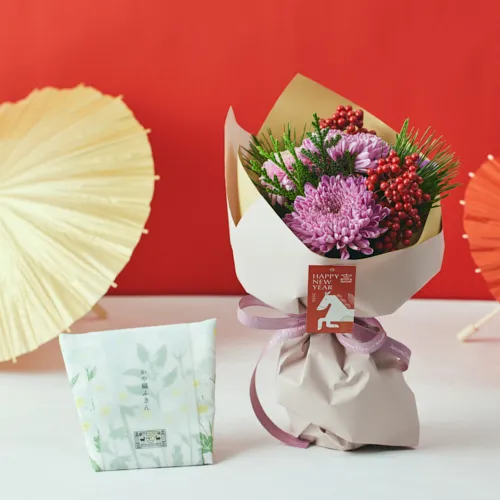 12/15～12/27到着】邪気払いの獅子舞飾り【お正月】獅子舞お手玉「菱花