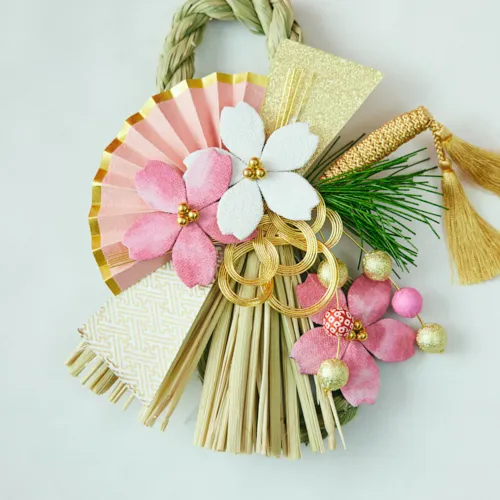 12/15～12/27到着】豊作を祈るたおやかな桜が主役【お正月】お飾りS