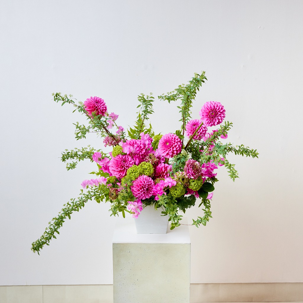 お花 開店・オフィス移転などフォーマルなお祝いに【カラードアレンジメント