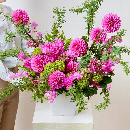 開店・オフィス移転などフォーマルなお祝いに【カラードアレンジメント