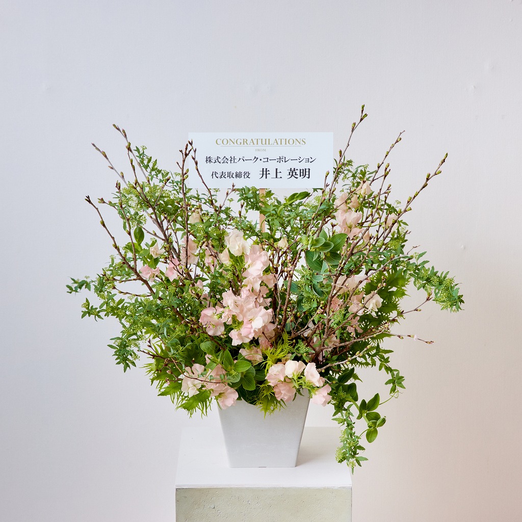 開店・オフィス移転などフォーマルなお祝いに【カラードアレンジメント