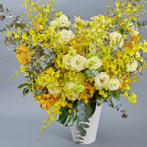 開店・オフィス移転などフォーマルなお祝いに【カラードアレンジメント