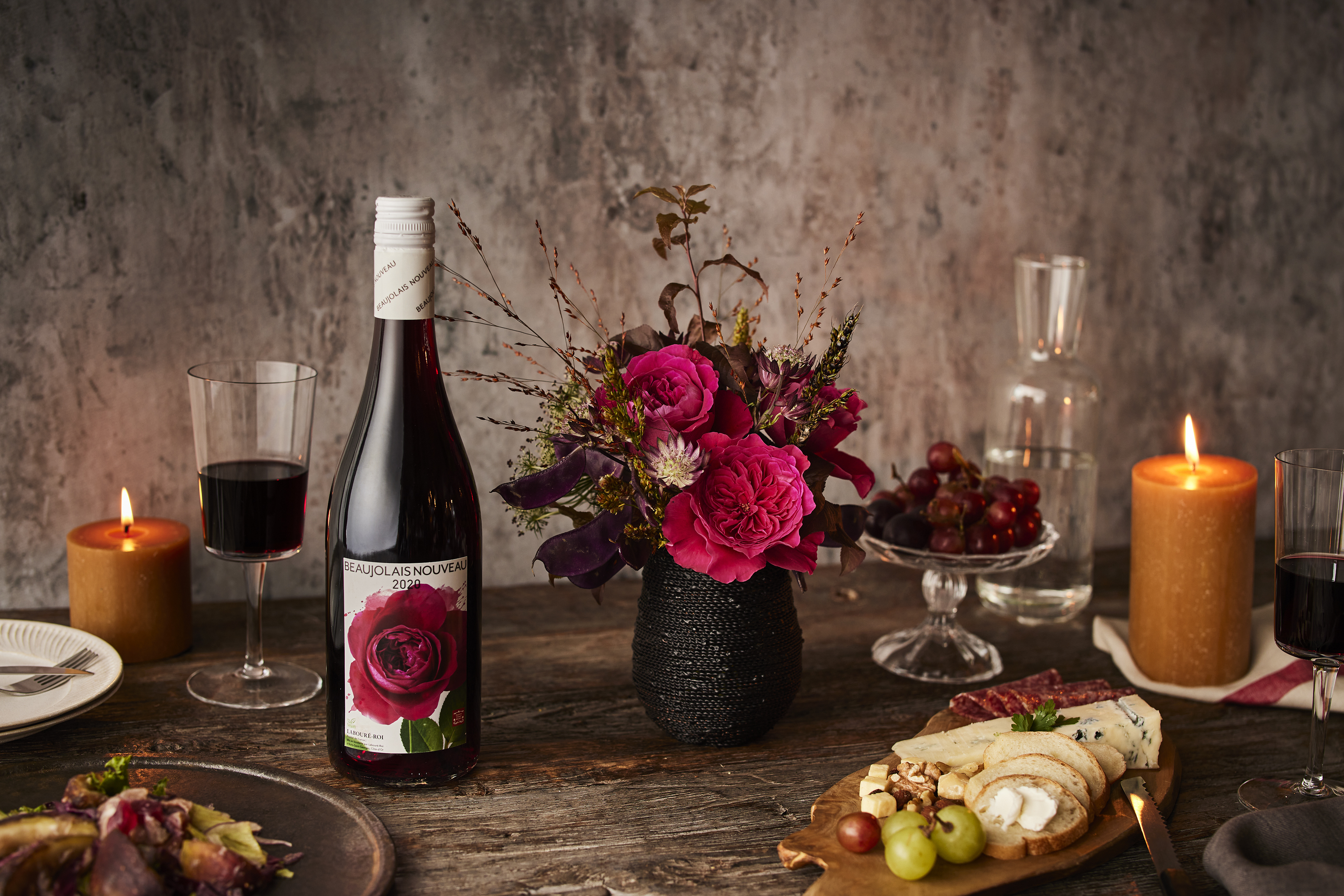 花が溶け込むボージョレ・ヌーボー2020 | 青山フラワーマーケット