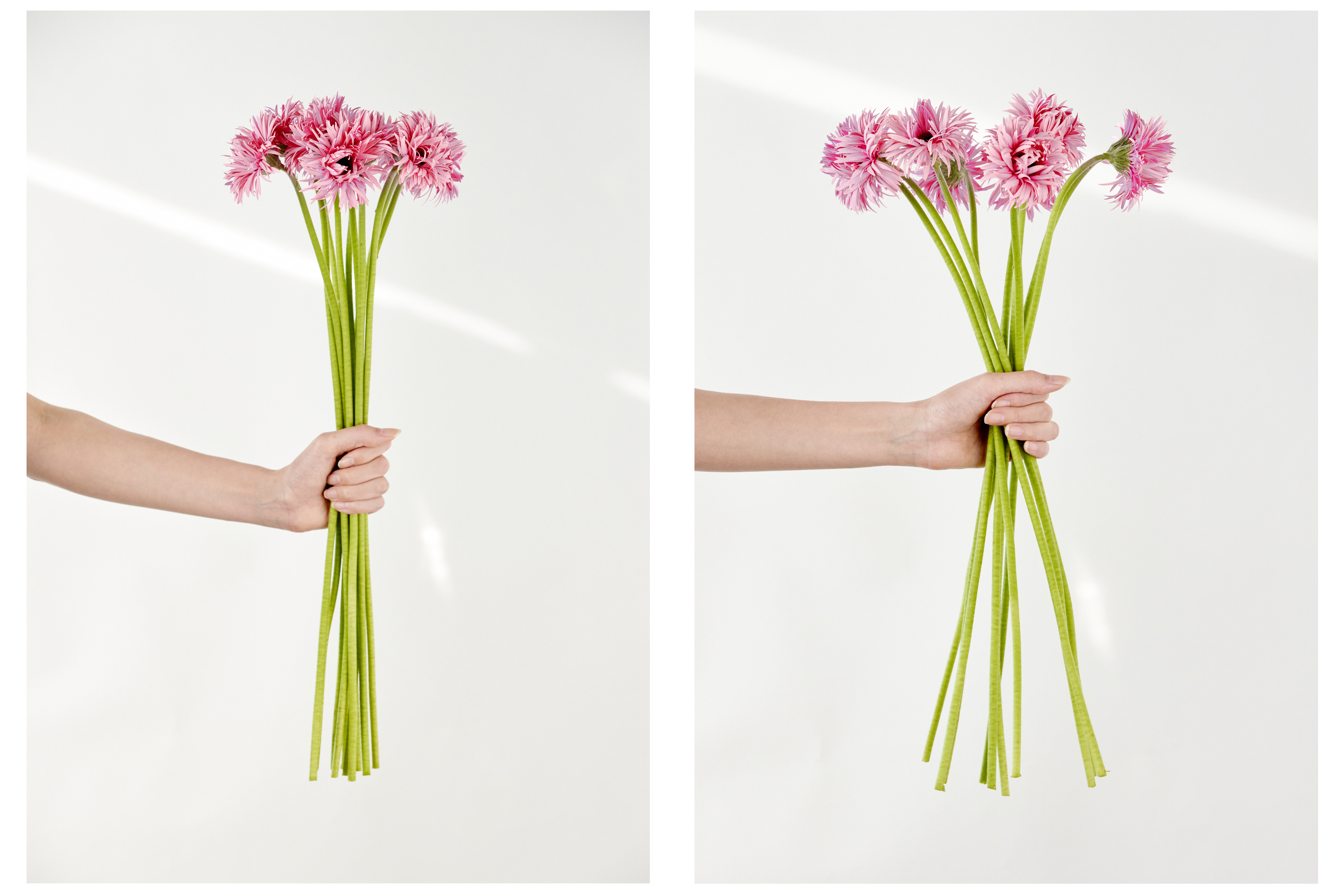 手作り花瓶　スパイラル　ストライプ柄 フローリストの技「スパイラル」で花束がつくれる「ハナタバ ブーケ
