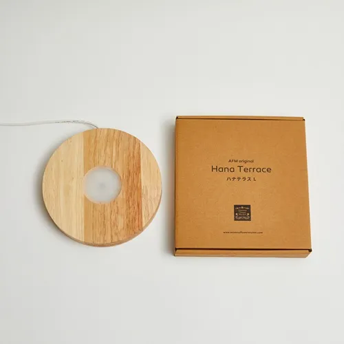 花の陰影を楽しむLED台座 Hana Terrace（ハナテラス） Lサイズ | 青山