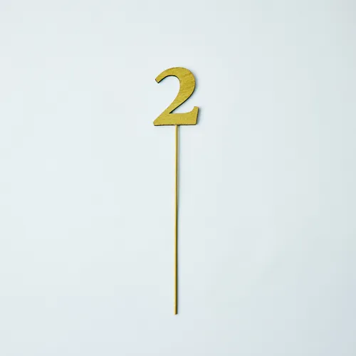 記念日を盛り上げる周年ピック ナンバーピック「2」 | 青山フラワー