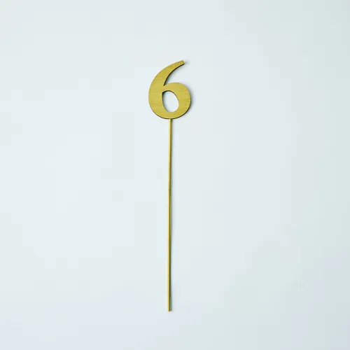 記念日を盛り上げる周年ピック ナンバーピック「6」 | 青山フラワー