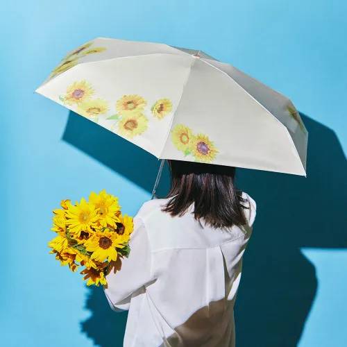 晴れの日も雨の日も、大輪の花と一緒におでかけ オリジナル日傘